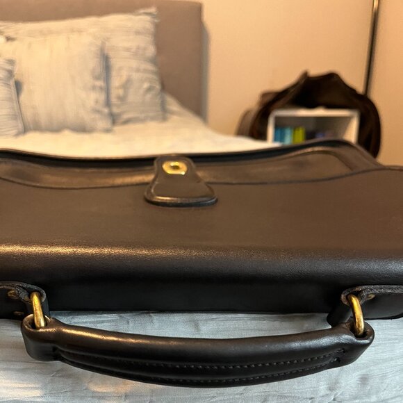 Vintage Coach 5180 Navy Leather Briefcase - Picture 7 of 14